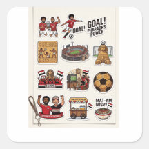 Egyptian Football Match Day Sticker Pack - Pharaoh