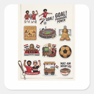 Egyptian Football Match Day Sticker Pack - Pharaoh