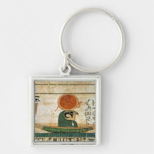 Egyptian funerary papyrus key ring