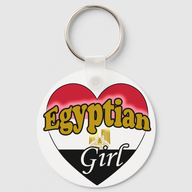 Egyptian Girl Key Ring (Front)