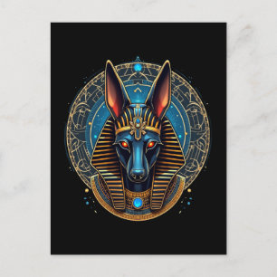 Egyptian God Anubis Ancient Egypt Mythology Holiday Postcard
