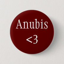 Egyptian God - Anubis love badge
