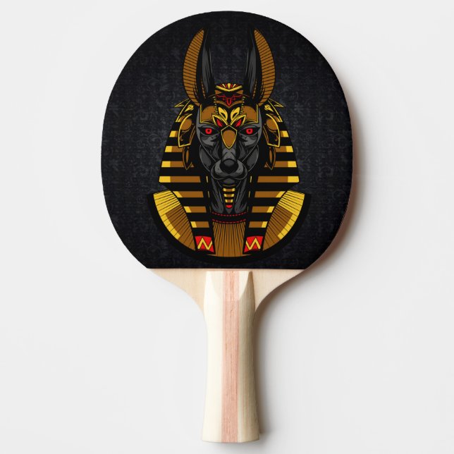 Egyptian God Anubis Ping Pong Paddle (Front)