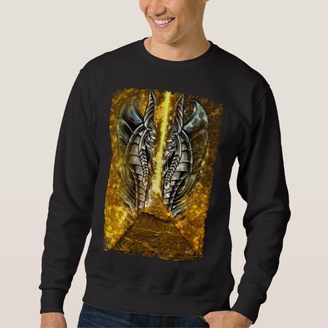 Egyptian God Anubis Pyramid Aesthetic Sweatshirt (Front)