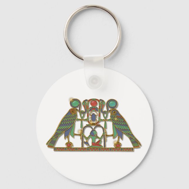 Egyptian God Horus Pectoral Key Ring (Front)