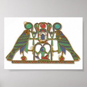 Egyptian God Horus Pectoral Poster