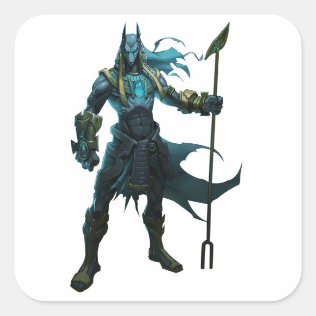 Egyptian God Square Sticker (Front)