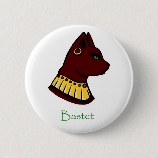 Egyptian Goddess - Bastet Badge (Front)