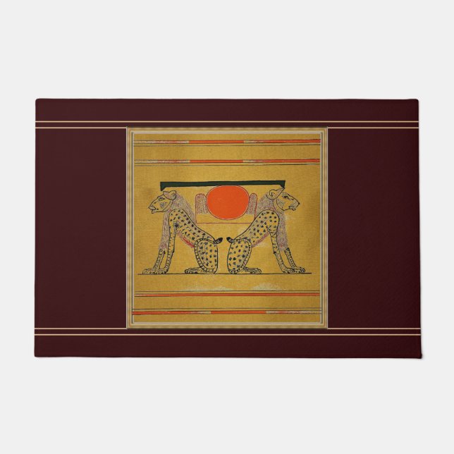 Egyptian Gods Door Mat (Front)