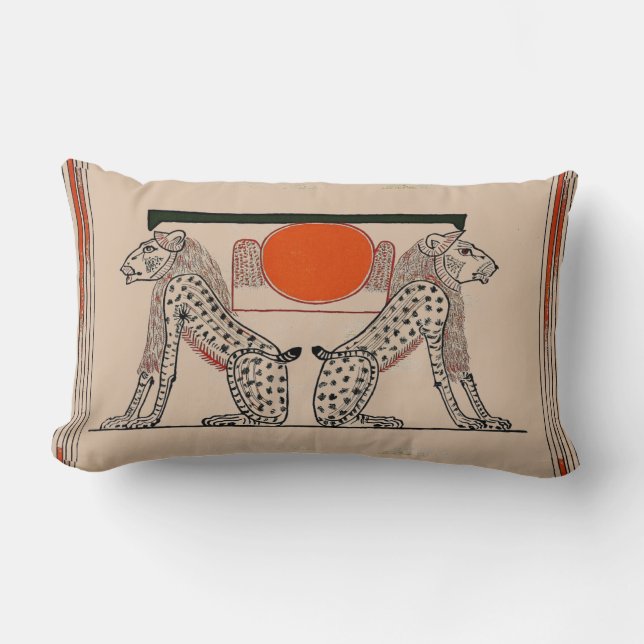 Egyptian Gods Throw Pillow (Front)