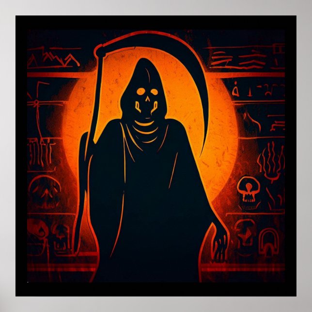 Egyptian Grim Reaper Halloween 1 Poster (Front)
