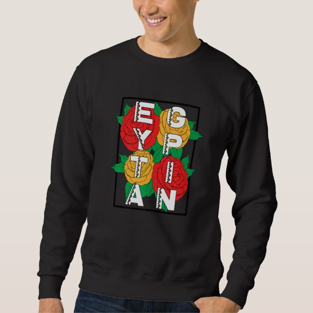 Egyptian Heritage Flower Traditional Cultural   Sweatshirt (Front)