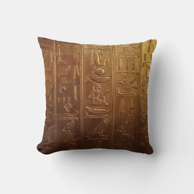 Egyptian Hieroglyph Cushion (Front)