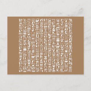 Egyptian Hieroglyph Postcard
