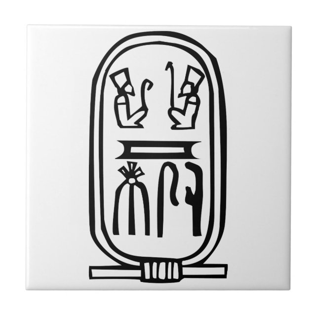 Egyptian hieroglyph tile (Front)