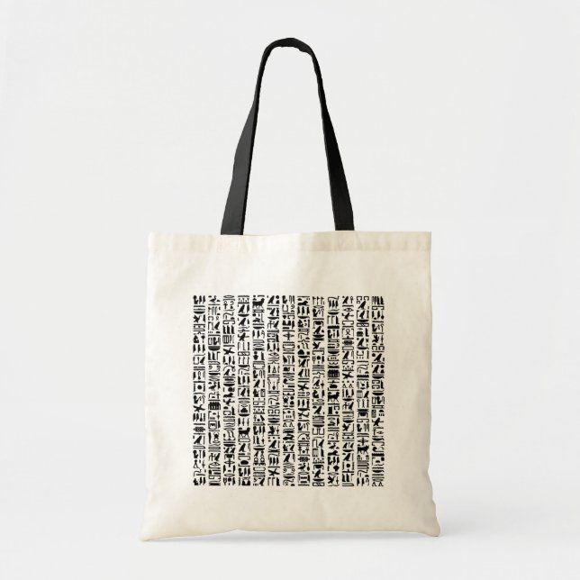 Egyptian Hieroglyph Tote Bag (Front)