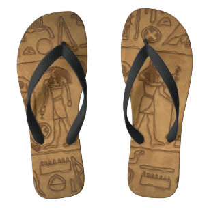 Egyptian Hieroglyphic Art Jandals