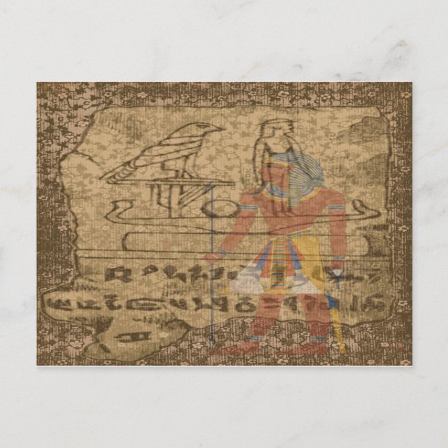 Egyptian Hieroglyphic Postcard (Front)