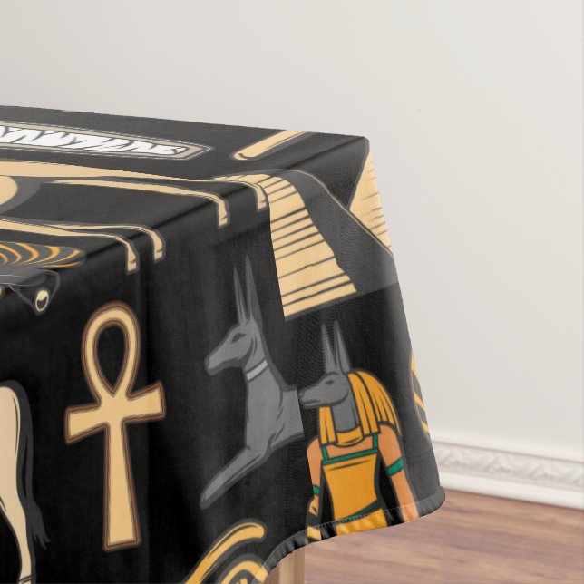  Egyptian Hieroglyphic Symbol Pattern Background   Tablecloth (In Situ)