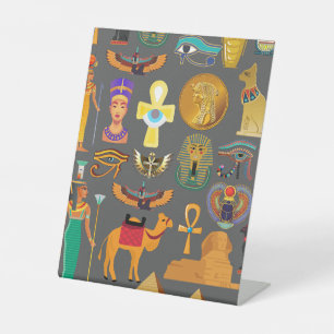 Egyptian Hieroglyphic Symbol Pattern pharaoh Pedestal Sign