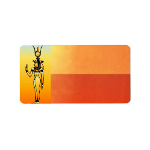 Egyptian Hieroglyphics Address Label