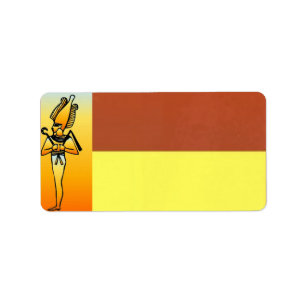 Egyptian Hieroglyphics Address Label