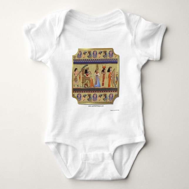 Egyptian Hieroglyphics Apparel, Gifts Collectibles Baby Bodysuit (Front)