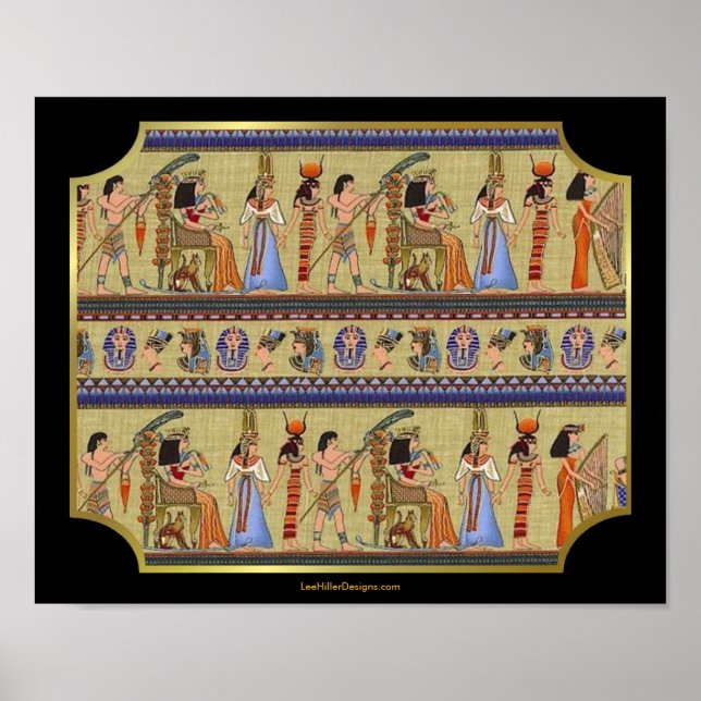 Egyptian Hieroglyphics Art Print (Front)