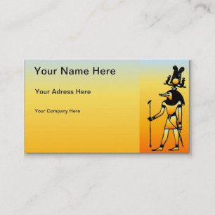 Egyptian Hieroglyphics Business Card