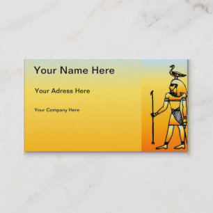 Egyptian Hieroglyphics Business Card