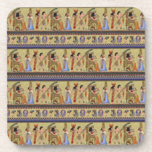 Egyptian Hieroglyphics Cork Coaster
