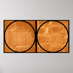 Egyptian Hieroglyphics Diptych Poster