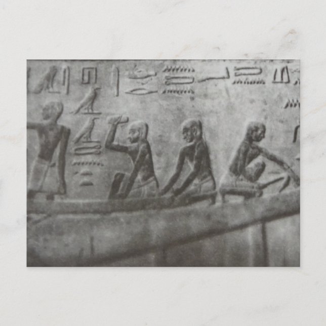 Egyptian Hieroglyphics Postcard (Front)