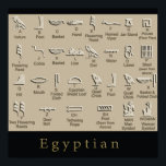 Egyptian  Hieroglyphics poster<br><div class="desc">Egyptian  Hieroglyphics poster</div>