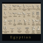 Egyptian  Hieroglyphics poster<br><div class="desc">Egyptian  Hieroglyphics poster</div>