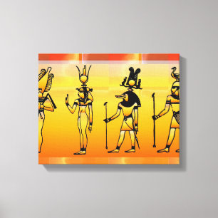 Egyptian Hieroglyphics Wrapped Canvas