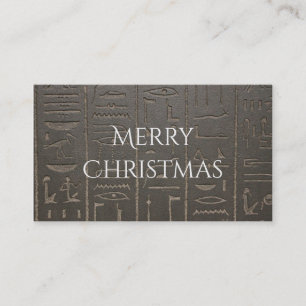 Egyptian Hieroglyphs Ancient Egypt Writing Symbols Business Card