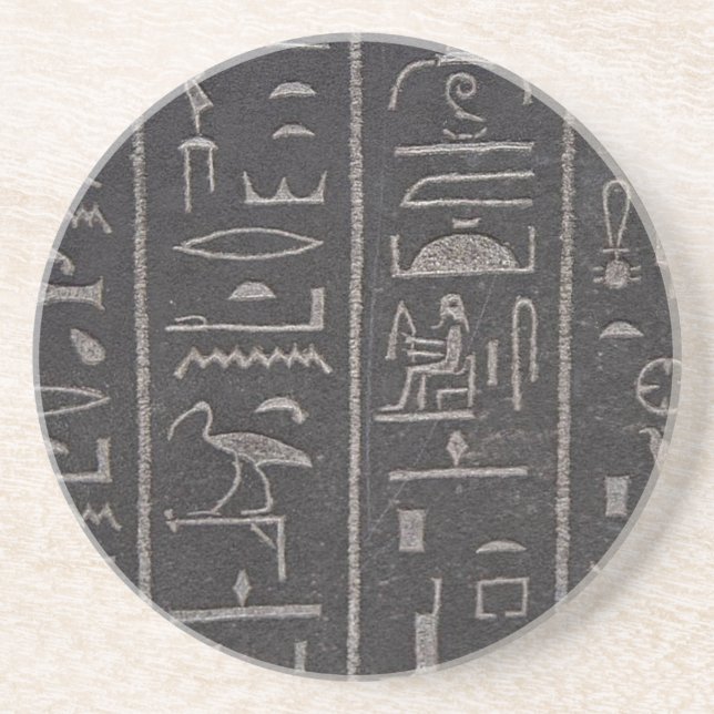 Egyptian Hieroglyphs Coaster (Front)