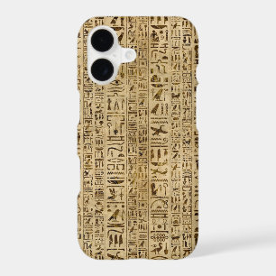 Egyptian hieroglyphs on papyrus
