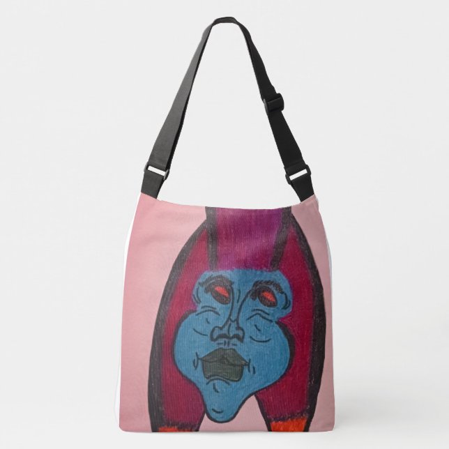 Egyptian Inspired Horror Themed Mummy  Crossbody Bag (Front)