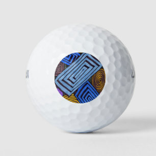 "Egyptian Links" Abstract Custom Wilson Golf Balls