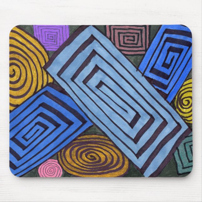 "Egyptian Links" Abstract Design Mousepad (Front)
