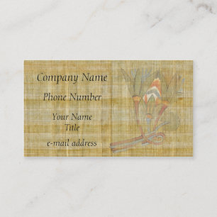 Egyptian Lotus Flowers-Papyrus Business Card