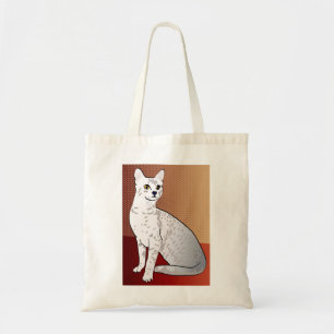 Egyptian Mau Cat - bronze background Tote Bag