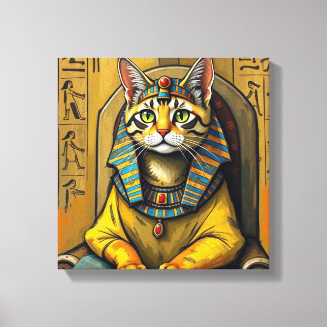 EGYPTIAN MAU-PHARAOH 3 CANVAS PRINT (Front)