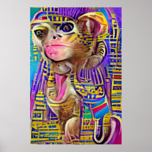 Egyptian Monkey Poster
