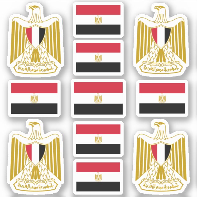 Egyptian national symbols /Coat of arms and flag (Front)