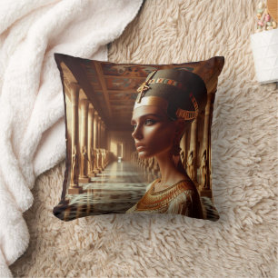 Egyptian nefertari Artefact: Ancient Civilisation Cushion