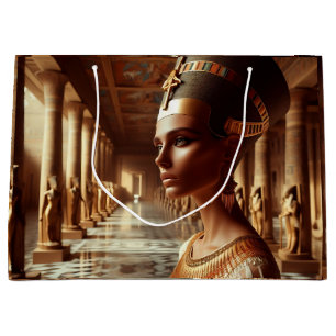 Egyptian nefertari Artefact: Ancient Civilisation Large Gift Bag