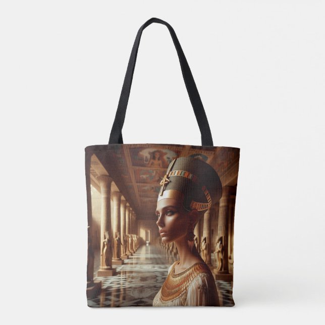 Egyptian nefertari Artefact: Ancient Civilisation Tote Bag (Back)